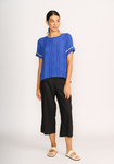 Step Hem Rib Trim Top