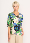Pintuck Scoop Hem Top