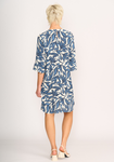 Fluted Sleeve Shift Dress