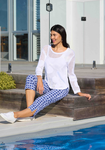 7/8 Printed Pant