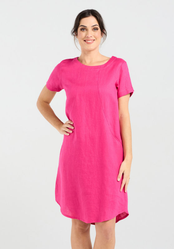 Blackstone Diane Short Sleeve Panelled Dress