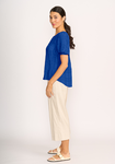 Scoop Hem Volume Slv Top