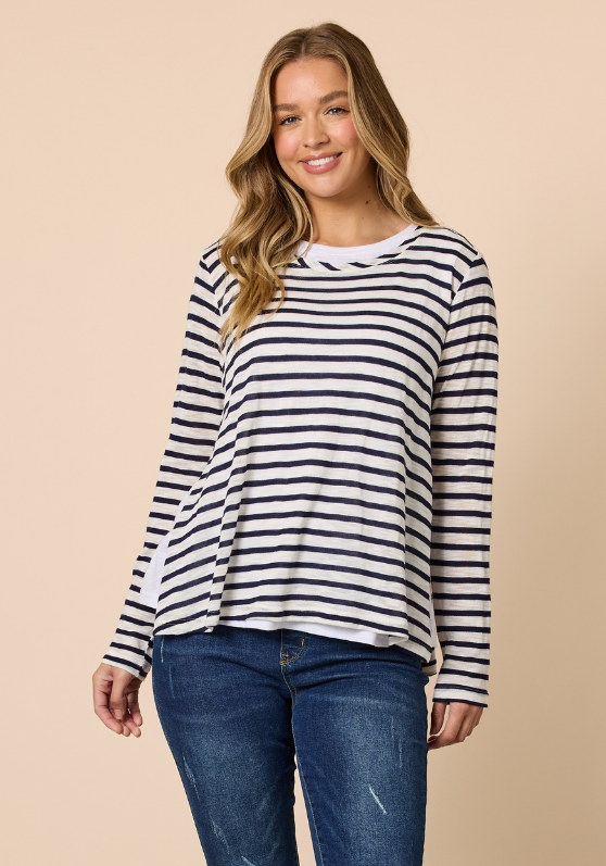 Threadz The Duo Stripe Top