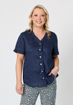 Audrey Linen Top