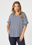 Harlequin Striped Top