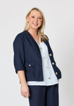 Danielle Linen Jacket