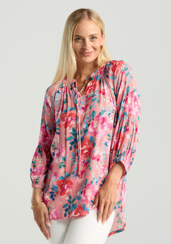 Blackstone Monica Gathered Sleeve Top