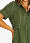 Seam Detail Shirt Dress