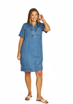 2 Pkt Soft Denim Dress