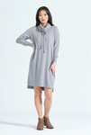 COWL NECK DRESS W/ POCKET