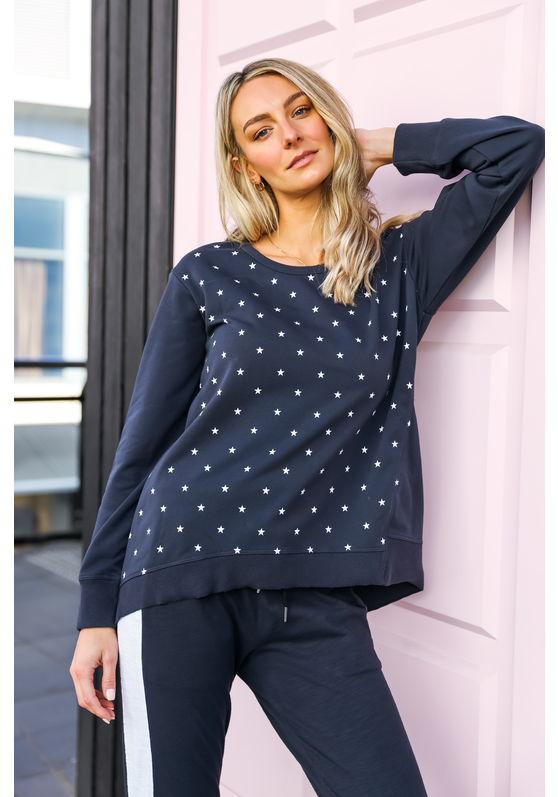 SCATTERED MINI STAR SWEATER